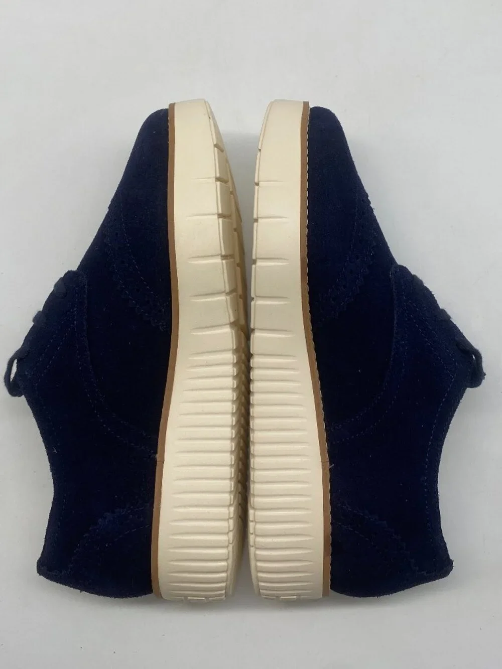 COLE HAAN GRAND CITY PLATFORM OXFORD NAVY SUEDE US WOMEN SIZE 6B